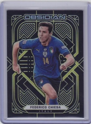 Federico Chiesa 2021-22 Panini Obsidian Soccer Electric Etch Gold 10/10 - Image 1 of 2