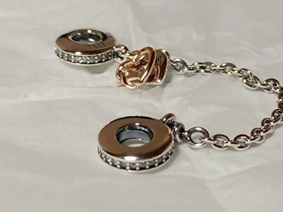 Pandora Familie Herz Komfortkette-Charm Sterling-Silber, 14 Karat rosévergoldet - Bild 1 von 4