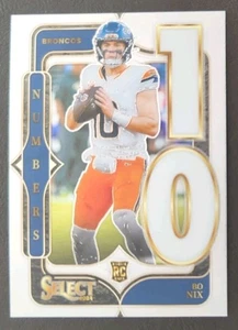 2024 Panini Select Bo Nix RC Numbers Insert #6 - Picture 1 of 2