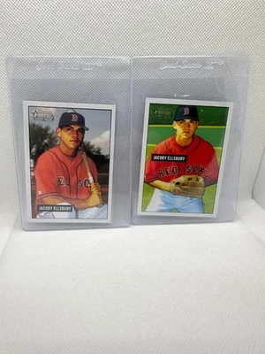 Лот товаров 2005 Bowman Heritage Джейкоби Эллсбери 2 карты RC - Изображение 1 из 2