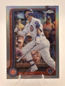 2025 Topps Chrome MLB - Refractor - #210 Seiya Suzuki - Chicago Cubs - Picture 1 of 2