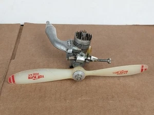 Vintage Enya 15-III Modell 3303 Motor mit Tatone Peace Pipe ungetestet wie besehen - Bild 1 von 14