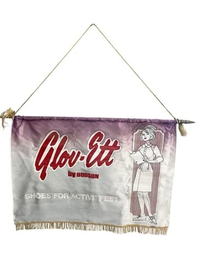 De colección Glov-Ett RARO Banner Enfermera Logo Dodson Zapato Publicidad Mediados de Siglo Foto 1 de 4