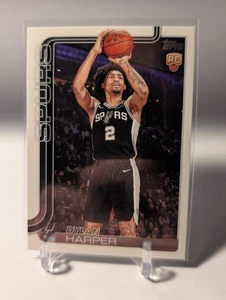 2025-26 Topps Basketball Dylan Harper #202 Rookie Card RC Spurs - Bild 1 von 2