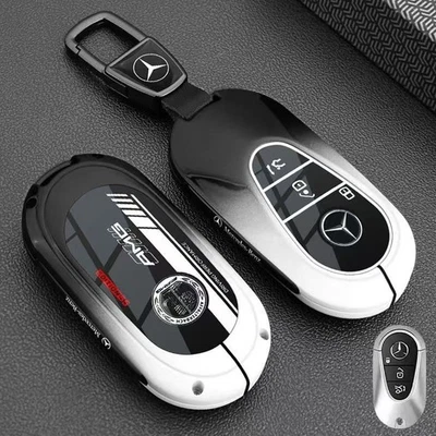 Key Fob Case Cover for Mercedes-Benz C E S GLS CLA E300 Key Protective Shell - Image 1 of 2