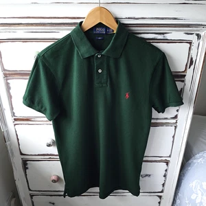 Polo Ralph Lauren M verde polo uomo slim fit manica corta logo pony - Foto 1 di 14