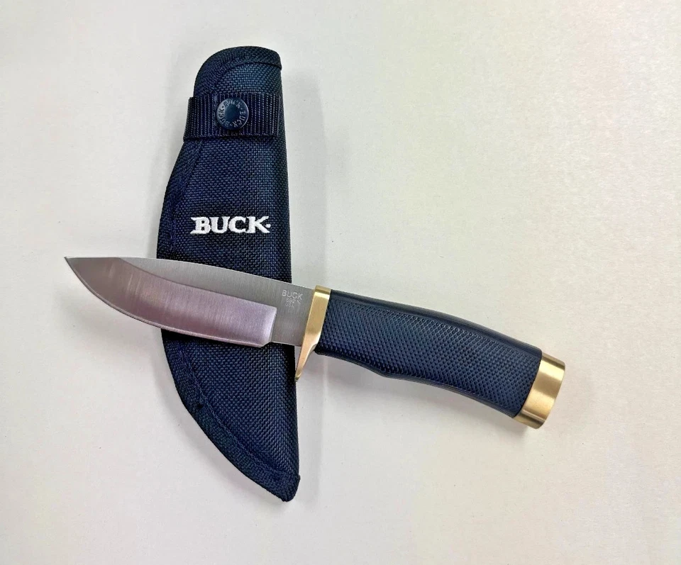 Cuchillo de caza Buck 692 Vanguard hoja fija punto de caída funda de nailon 0692BKS-B Foto 1 de 1