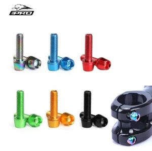 BIKE HANDLEBAR STEM BOLTS M5 5MM 18MM WATER BOTTLE HEADSET BRAKE CRANK UNIVERSAL - Picture 1 of 12