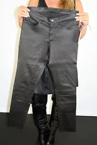 Brandneu von The Namesake schwarze Lammlederhose Größe Medium 6 8 M - Bild 1 von 5