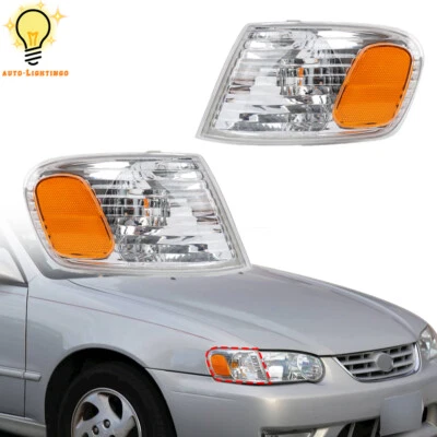 For Toyota Corolla 2001-2002 Right&Left Side Park Marker Lamp Turn Signal Light - Image 1 of 4