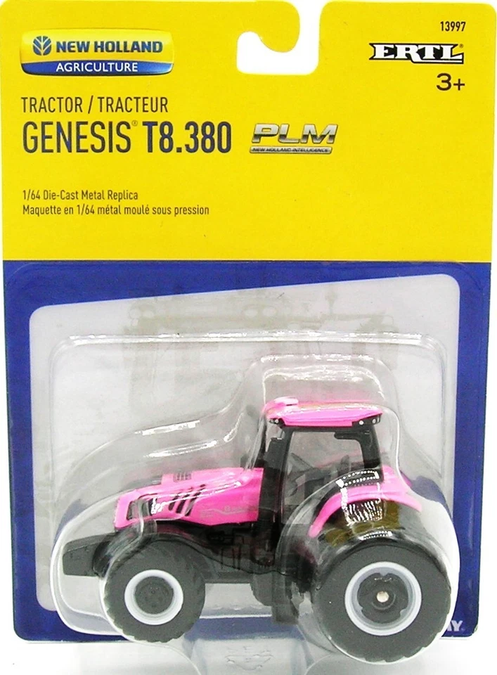 TRACTOR 1/64 ERTL TOY NEW HOLLAND T8.380 ROSA 13997 Foto 1 de 1