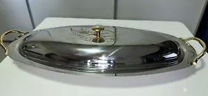 PESCIERA VASSOIO TSL IN ACCIAIO INOX 18/10 60X26X12 ARGENTO/ORO!!! - Foto 1 di 10
