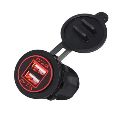 Nuevo divisor de enchufe para encendedor de cigarrillos de 12 V cargador USB doble adaptador de corriente toma de corriente Foto 1 de 3