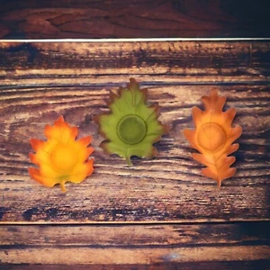 PartyLite Whispering Leaves Teelicht Trio Kerze Herbst Autumn Retired - Bild 1 von 10
