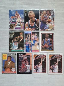Derrick Coleman Basketball 10 card lot 1990-95--4 rookie cards and 1 Topps Gold! - Picture 1 of 2