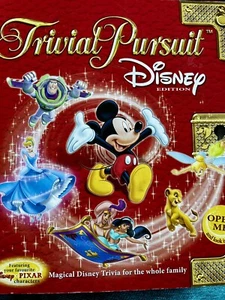 Disney Edition Trivial Pursuit Family Trivia Board Game Quiz Pixar Hasbro Parker - Picture 1 of 9