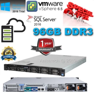 Dell PowerEdge R320 Xeon-E5-2450L 2.30GHz Turbo 96GB  DDR3 H710 4x450GB SAS 10K - Picture 1 of 3