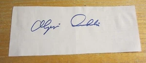 Olympia Dukakis (d. 2021) Actress Signed 3.25X8.5 Cut Signature "Moonstruck" - Picture 1 of 2