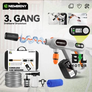 Akku Hochdruckreiniger Auto Druckstrahler +2Batterien für Haus/Boden Reinigung - Bild 1 von 15