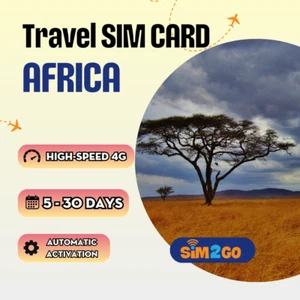 Africa Travel Sim Card High Speed Data 4G/LTE - Picture 1 of 1