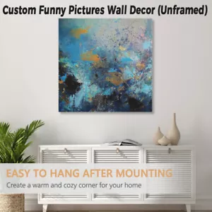 Custom Design Wall Decor Rolled Canvas Painting Poster Unframed For Home - Picture 1 of 7