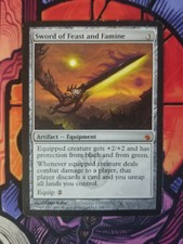 Sword of Feast and Famine | Mirrodin Besieged | Moderately Played | MTG