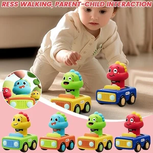 Dinosaur Car Toys For Toddlers Baby Animal Racing Cars Baby Toy Racing Car Sets - Picture 1 of 9