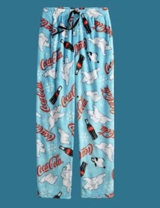 Pantalones de salón para hombre Coca-Cola Bears Minky pantalones de salón pijama para dormir talla XL suaves - Imagen 1 de 1