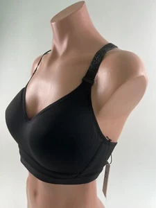 Victoria's Secret Incredible by VS Racerback Sport Bra Black Size 34DDD NWT - Picture 1 of 13