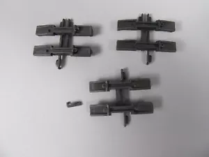 B202 Vintage Lionel USA Lot 3 Demi Rails Droit Plastique Noir Zéro 1:43 - Bild 1 von 2