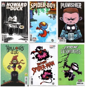 HOWARD THE DUCK #1 Punisher 1 UNCANNY SPIDERMAN #1 & MORE Skottie Young SET 2023 - Picture 1 of 8
