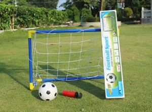 Kinder Mini Tore Fußballtor Set Ballspiel Pumpe + Ball + Fussball Tor 60x41x29cm - Bild 1 von 5