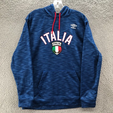 Italia Italy Sweater Mens Large National Team Soccer Hoodie Sweatshirt Adult Cover