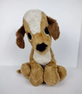"De colección Animal Feria Animal Perro Peluche Animal Animal Marrón Ojos Grandes 13-15" Sentado, ¿70s? - Imagen 1 de 9