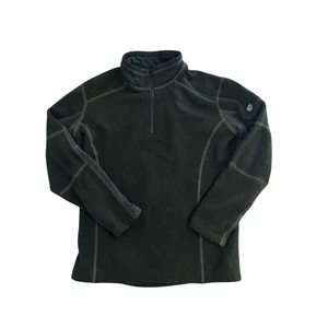 Kuhl Kashmira Fleece Quarter Zip Pullover Olive Green Kids Size M (10-12) - Picture 1 of 5