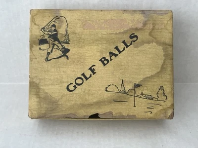 Vintage Antique Golf Balls (7) & Box ~ Spalding Green Ray US Royal - Image 1 of 4
