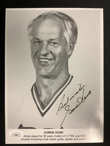 Gordie Howe Signed Photo 7x9 Hockey Detroit Redwings Best Wishes Autograph JSA - Picture 1 of 3