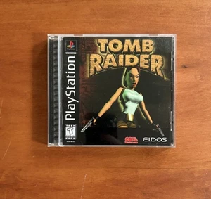 Tomb Raider (PlayStation 1 Ps1) MINT Black Label CIB Complete &Tested Ships Fast - Picture 1 of 4