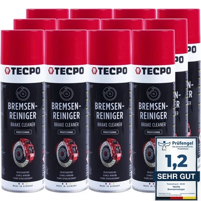 12x 500ml TECPO BREMSENREINIGER 360° VENTIL UNIVERSAL TEILE REINIGER ENTFETTER - Bild 1 von 4