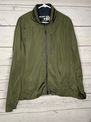 Michael Kors Jacket Mens XL Olive Green Lightweith Packable Windbreaker Neutral - Image 1 of 4