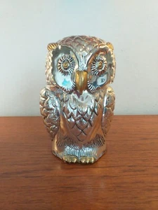 Mauro Manetti Italian Mid-Century OWL Ice Bucket SILVER/GOLD TONE METAL stamped - Picture 1 of 24