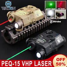 WADSN Tactical PEQ15 viseur rouge vert bleu laser infrarouge remplissage à LED stroboscopique