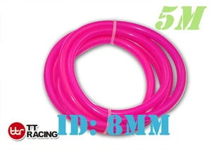 8mm 5/16" Silicone Vacuum Tube Hose Silicon Tubing Pink 5 Meters 5M 15.5FT - Picture 1 of 6