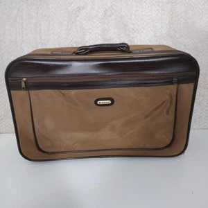 Vintage  Samsonite 22" Carry-On Suitcase Bag Luggage Tan Brown Great Condition  - Picture 1 of 18