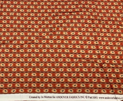 TELAS ANDOVER - ANNANDALE #5093 - RAYA ROJA DE JO MORTON -- POR YARDA Foto 1 de 2