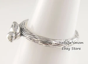 Anillo de Plata PANDORA Auténtico PARDO PRIMAVERA RETIRADO 197103 Talla 5 (50) ¡NUEVO CON BOLSA! - Imagen 1 de 4