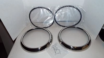 1947 1948 1949 1950 1951-52-53-54-55 Chevy Truck Stainless Headlight Bezel Kit - Image 1 of 4