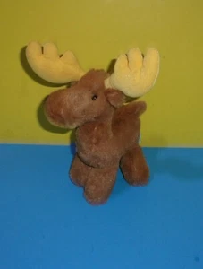 Manhattan Toy Company 10” Moose Brown Bean Plush So Soft Stuffed Animal   - Picture 1 of 3