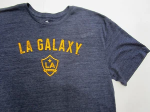 Men's Adidas Los Angeles Galaxy Shirt, New Gray Yellow Sport Official T-Shirt S - Picture 1 of 3