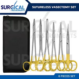6 pezzi set chirurgico vasectomia senza sutura urologia strumenti chirurgici taglia tedesca - Foto 1 di 10